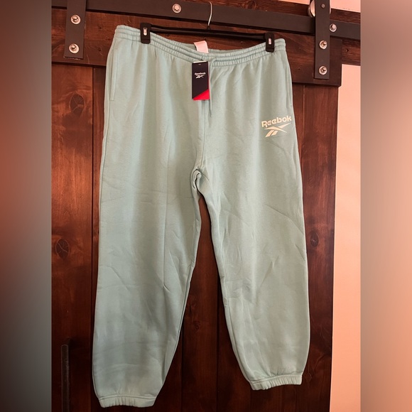 Reebok Sky Blue Fleece Pants - Picture 1 of 4